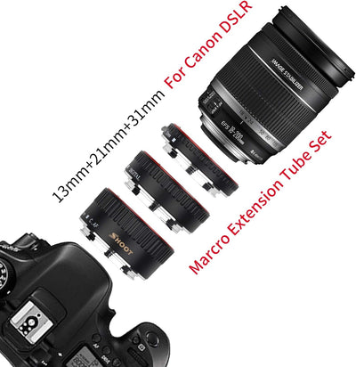 SHOOT AF Autofokus Makro Verlängerungsröhrchen Set für Canon EOS EF EF ESEN Objektiv DSLR Kameras 11