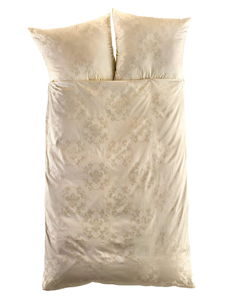Curt Bauer Josephine 3737 Mako-Brokat-Damast Bettwäsche 155x220 + 80x80 2219-champagner