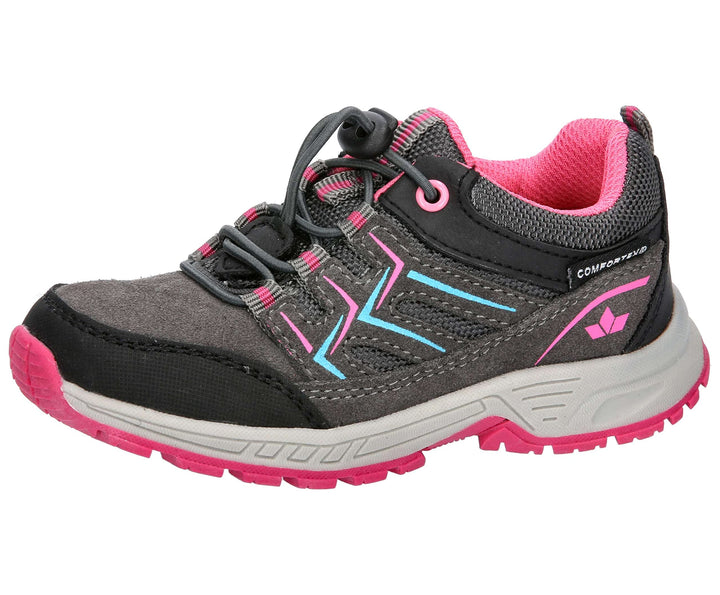 Lico Mädchen Mani Sneaker 31 EU Anthrazit Pink, 31 EU Anthrazit Pink
