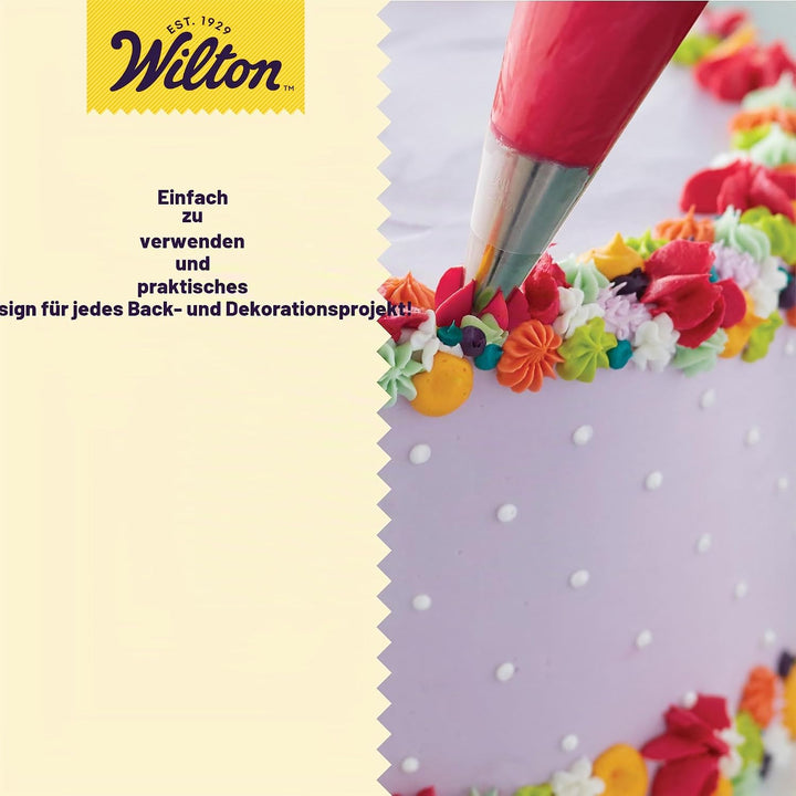 Wilton 2104-1368 Tüllen Set Deluxe, Edelstahl, Lila, 6.12 x 21.92 x 20.75 cm Deluxe Tip Set, 46-Piec