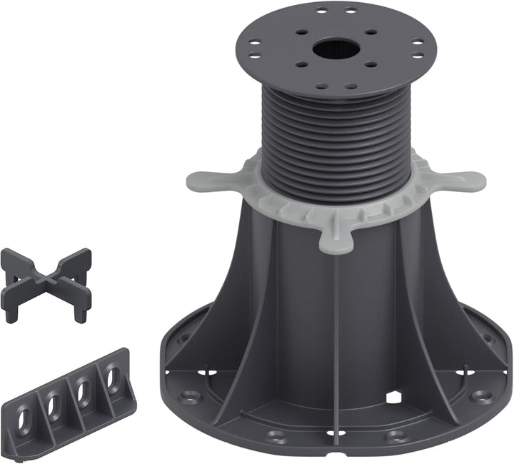 16 Stück Trevendo® Universal Stelzlager &amp; Plattenlager XXL 120-220 mm für Holz, WPC und Stein Univer