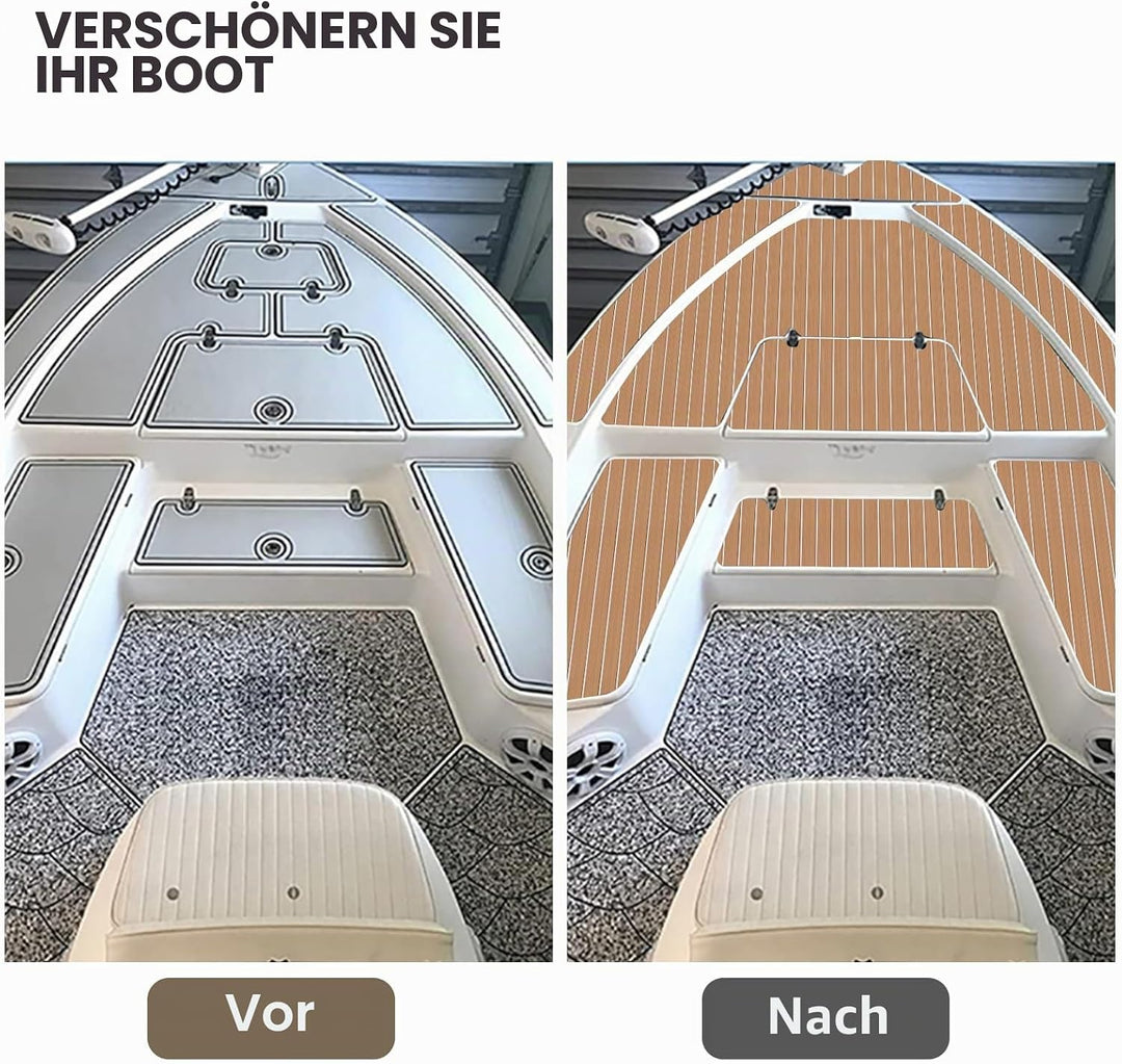 SenMore Synthetisches Teak-Boot, Eva-Schaumstoff, für Boote, Marine, Yacht, Dekoration von Yachtböde