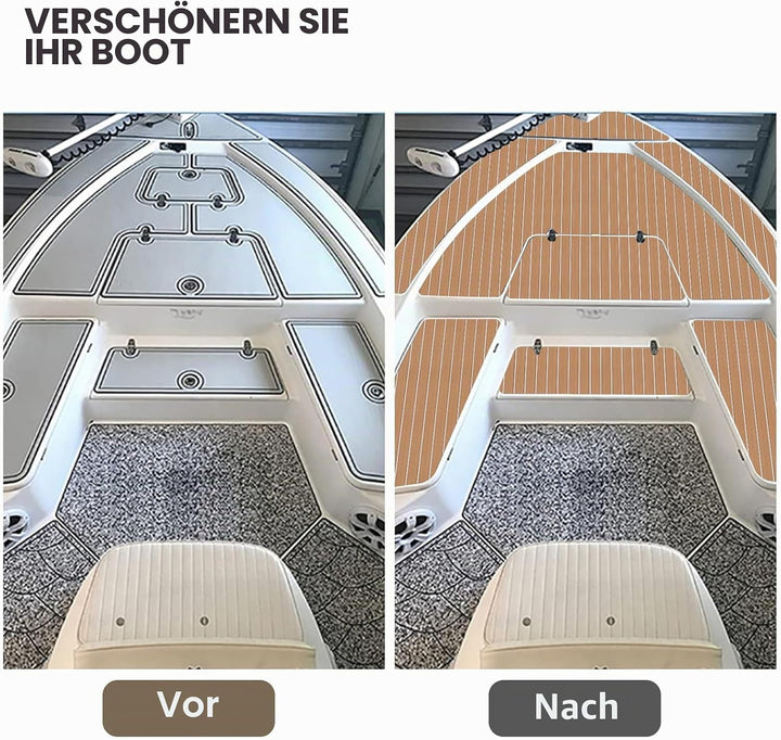 SenMore Synthetisches Teak-Boot, Eva-Schaumstoff, für Boote, Marine, Yacht, Dekoration von Yachtböde