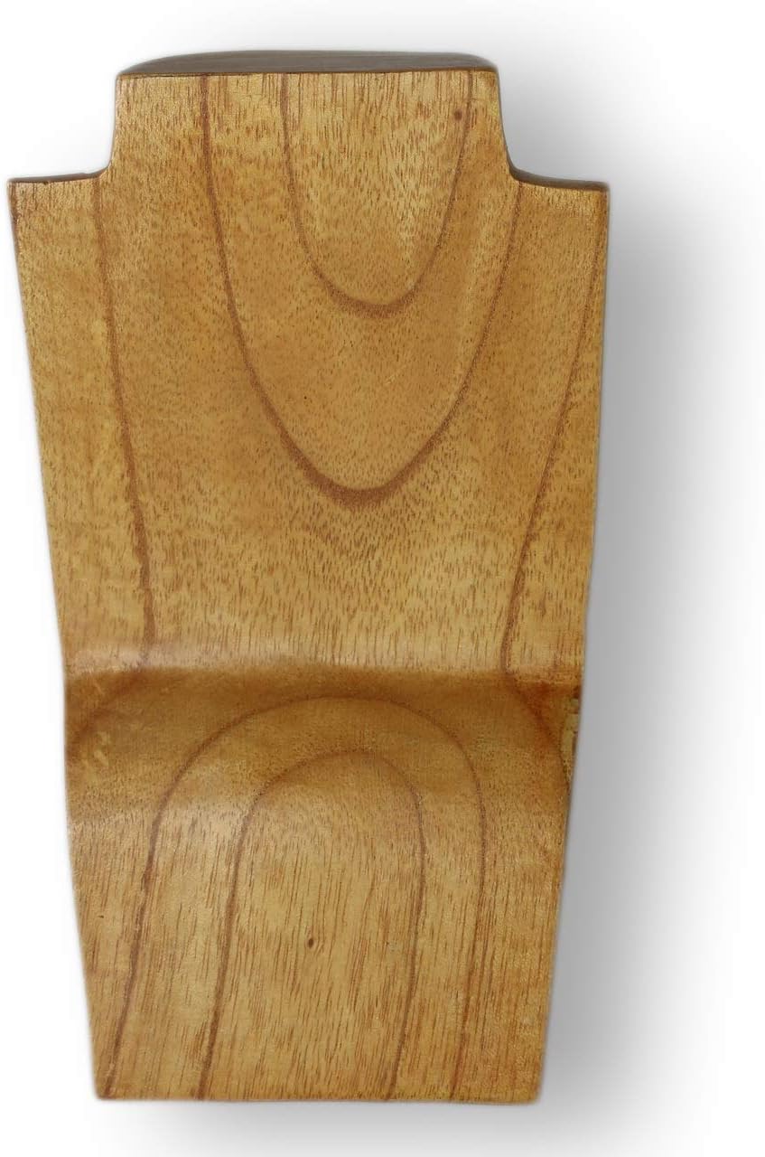 ART-CRAFT Schmuckständer Kettendisplay Schmuckbüste aus Holz Natur 20 cm Natur 20cm, Natur 20cm