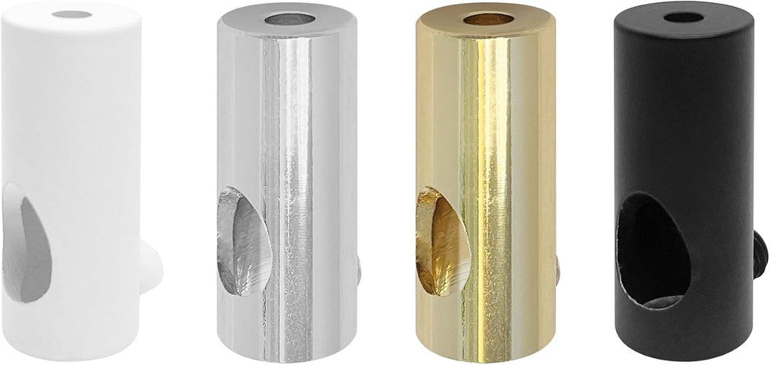 smartect Aluminium Wand- und Deckenpins zum Fixieren von Textilkabeln [4 Stück, Metall] Deckenbefest