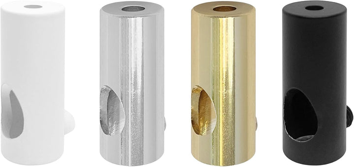 smartect Aluminium Wand- und Deckenpins zum Fixieren von Textilkabeln [4 Stück, Metall] Deckenbefest