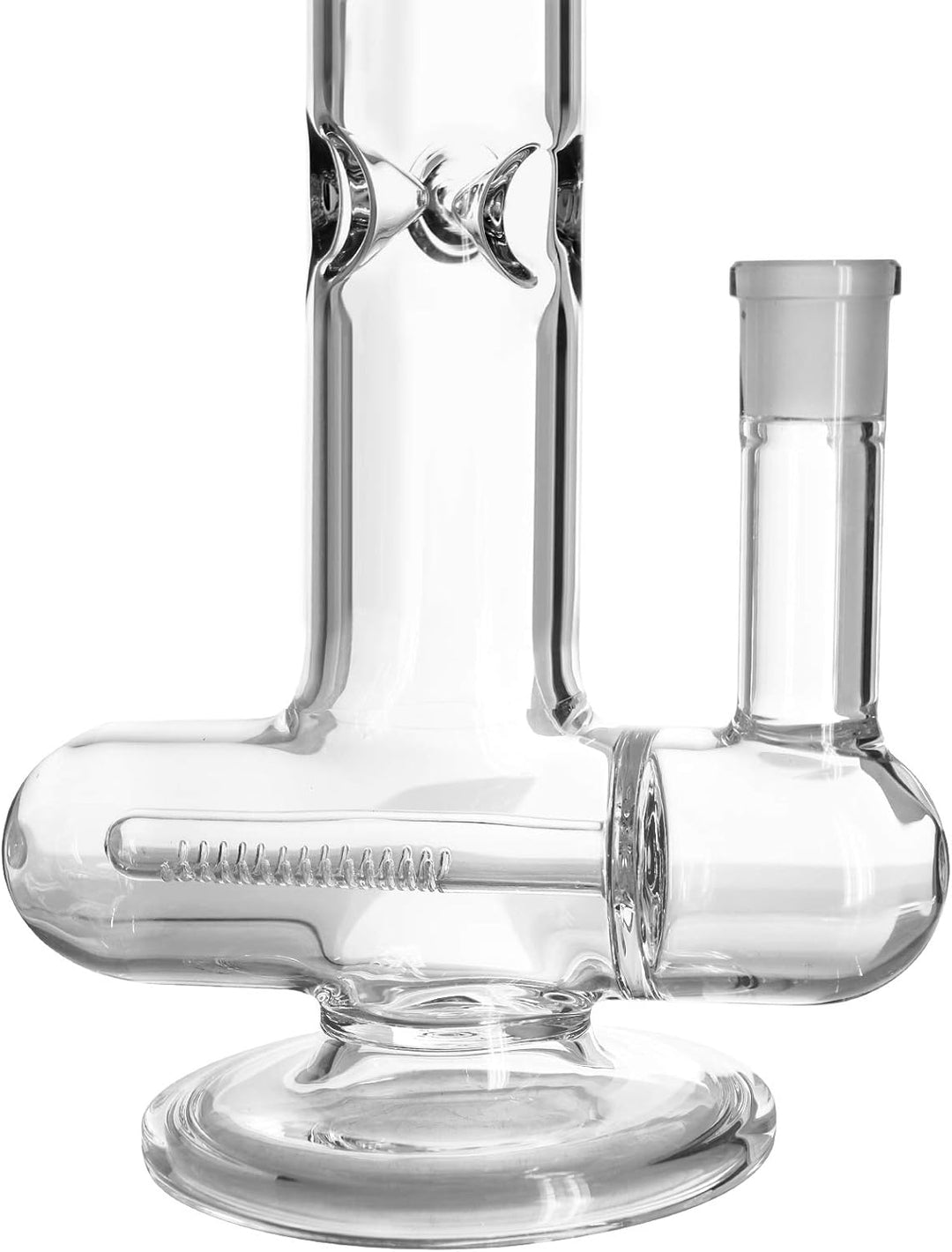 Heisenberg Inline Bong Glasbong mit Eisfach und Stemline Perkolator 18,8 Schliff NS19 (ohne Tree Per