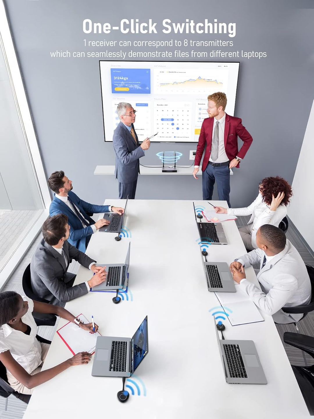 Wireless HDMI Transmitter and Receiver,Lemorele 5G HDMI Drahtlos Ubertragen,164FT/50M HDMI Funkübert