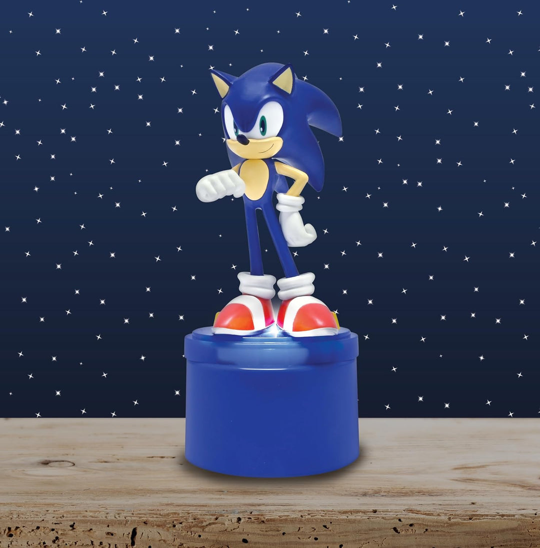 Lexibook, SEGA Sonic The Hedgehog, LED-Taschen-Nachtlicht für das Kinderzimmer, weiches Licht, batte