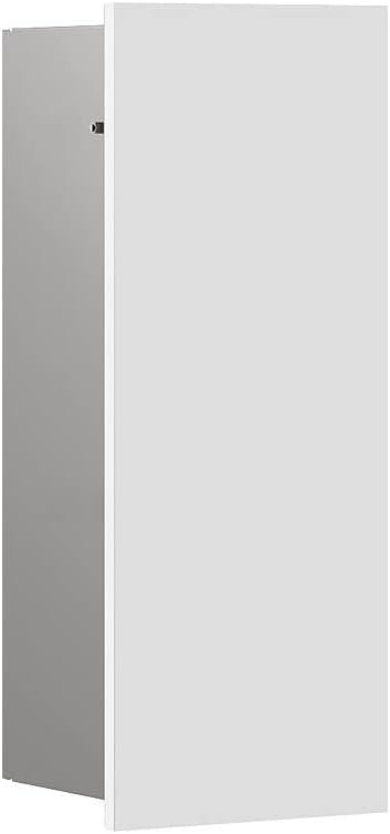 EMCO Asis Pure Unterputz-Toilettenbürstengarnitur-Modul, Badezimmerschrank mit Toilettenbürste, Hoch