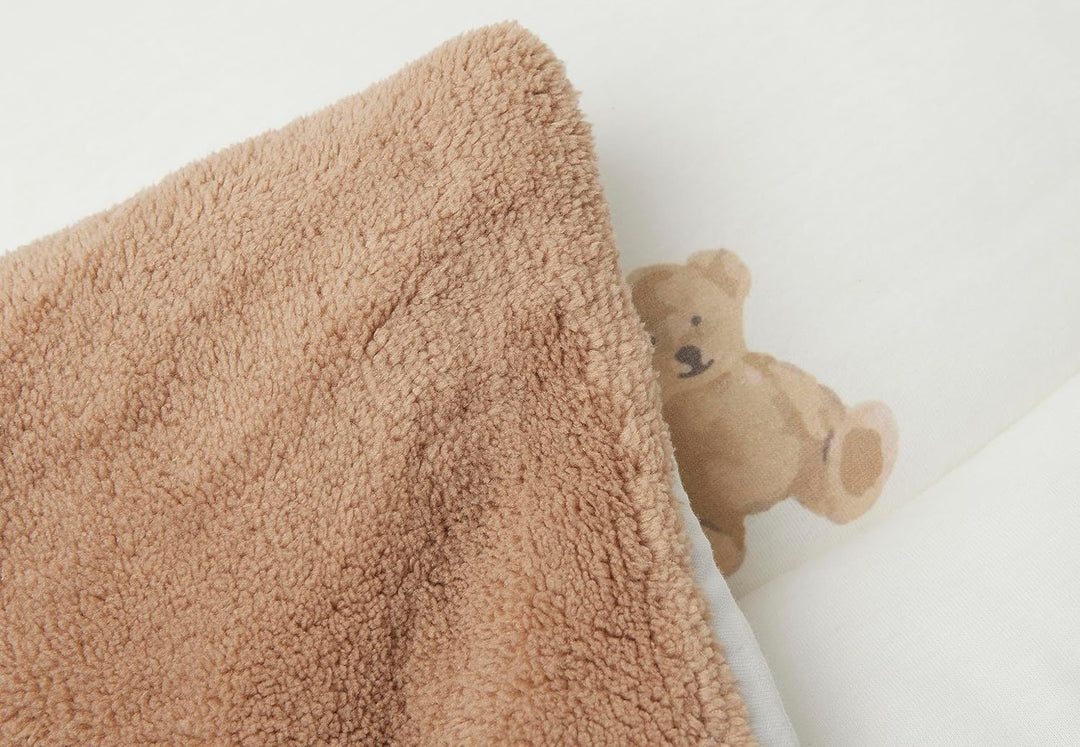 Jollein Krabbeldecke für Baby - Teddy Bear - Bio-Baumwolle - Laufgittereinlage - 75x95 cm - Spieldec