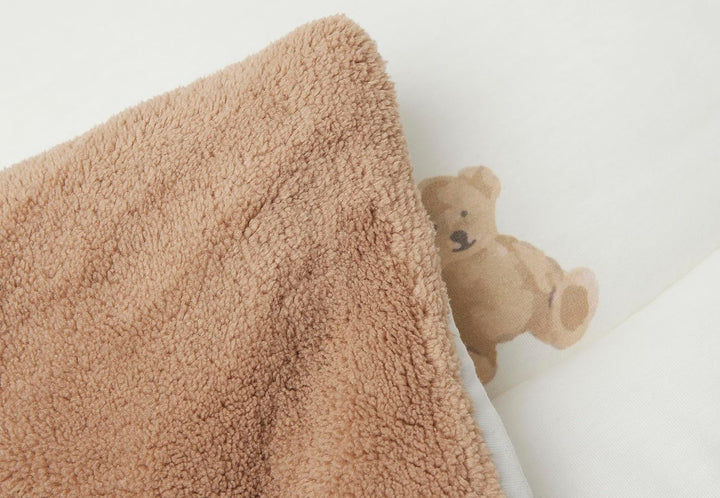 Jollein Krabbeldecke für Baby - Teddy Bear - Bio-Baumwolle - Laufgittereinlage - 75x95 cm - Spieldec