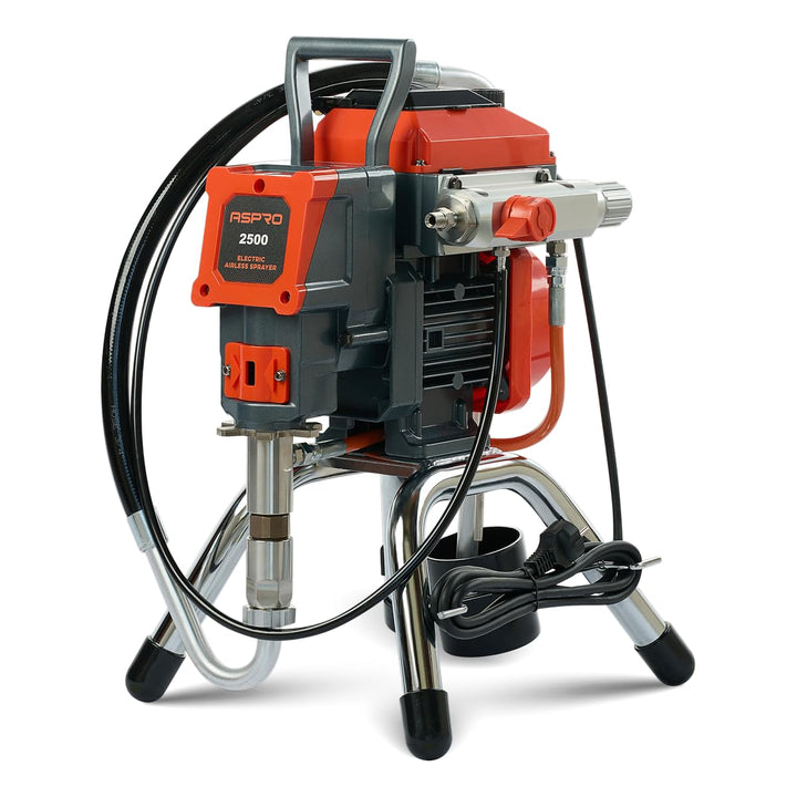 Airless Spritzgerät ASPRO 2500 – Farbspritzgerät für Wandfarbe 2,5 l/min, 227 bar