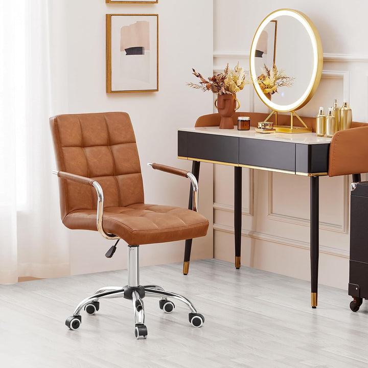 Yaheetech Bürostuhl ergonomischer Schreibtischstuhl Drehstuhl Drehocker Arbeitshocker mit abnehmbare