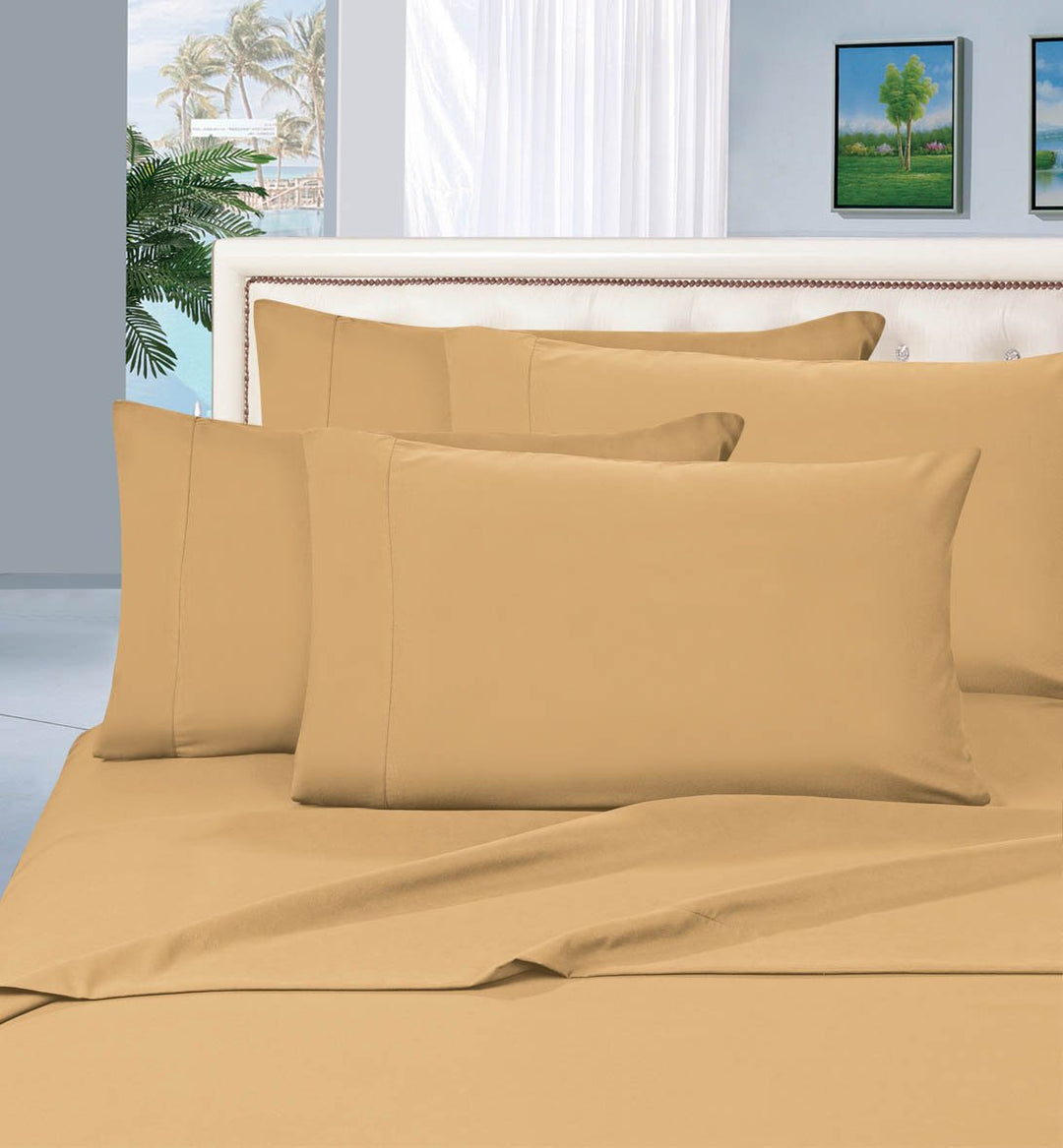 Elegant Comfort Bettwäsche-Set, Fadenzahl 1500, ägyptische Qualität, 6-teilig, knitterfrei und farbb