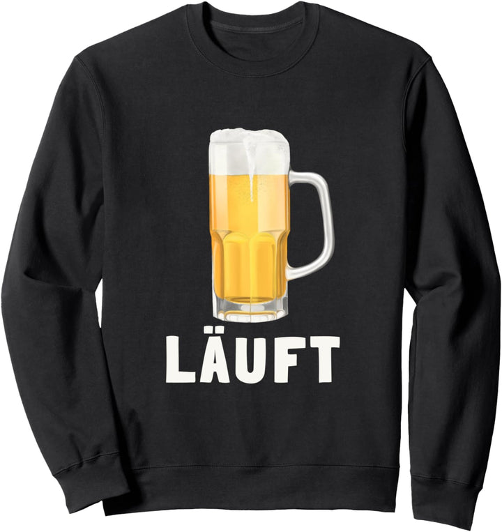 Bier - Läuft (D010-0347A) Sweatshirt
