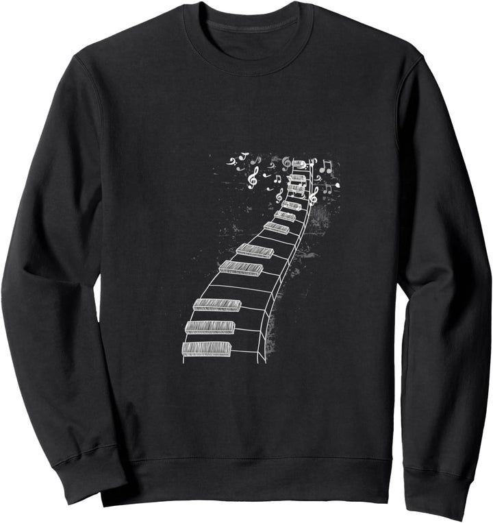 Klavier Piano Keyboard Pianist Noten Synthesizer Geschenk Sweatshirt