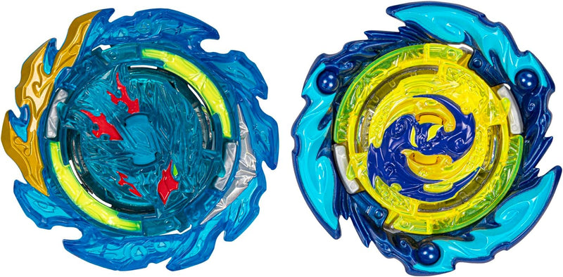 Beyblade Burst QuadStrike Komet Helios H8 und Tidal Pandora Epic P8 Kreisel Doppelpack, Battle Kreis