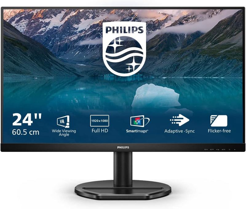 Philips 242S9JAL - 24 Zoll Full HD Monitor, AdaptiveSync, Laustprecher (1920x1080, 75 Hz, VGA, HDMI,