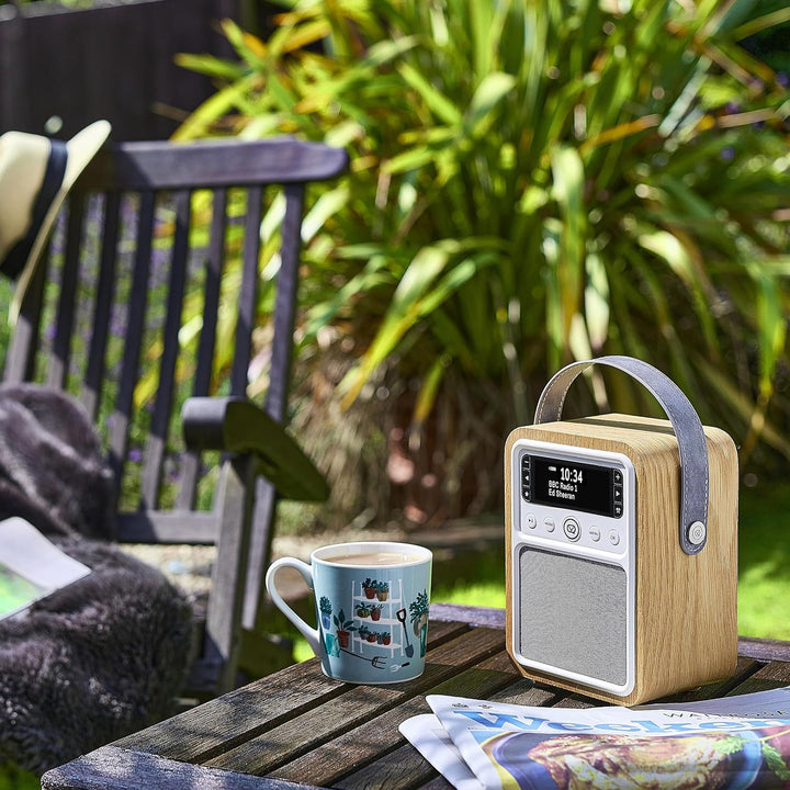 VQ VQ-MONTY-OK Monty Radio w/Bluetooth Eiche Wooden Eiche, Wooden Eiche
