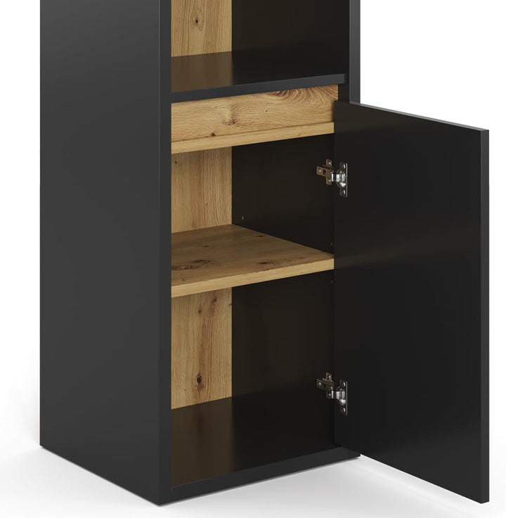 Vicco Midischrank Viola, Anthrazit/Eiche, 37.8 x 80 cm, Anthrazit