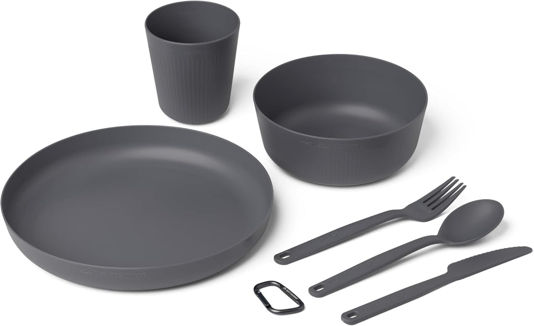 Camp Dinnerware Set w/Mesh Sack - [6 Piece]