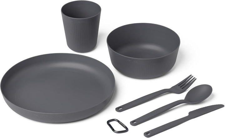 Camp Dinnerware Set w/Mesh Sack - [6 Piece]