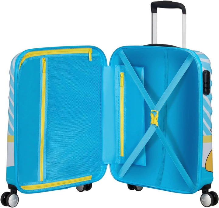 American Tourister Wavebreaker Disney - Spinner S, Kindergepäck, 55 cm, 36 L, Mehrfarbig (Donald Blu