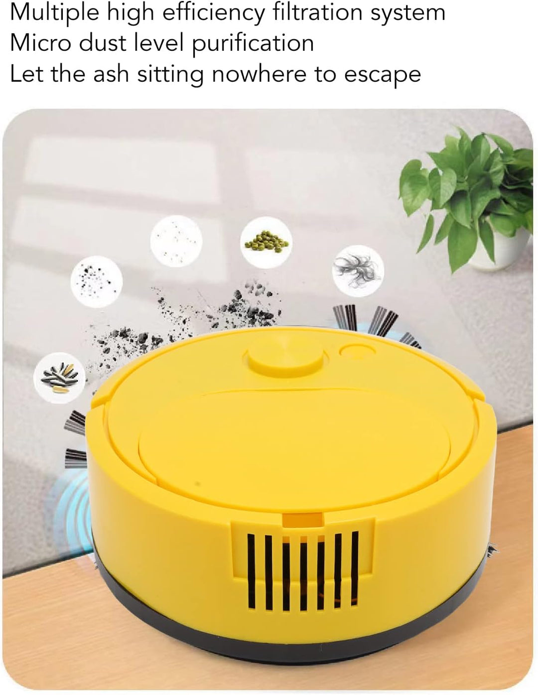 Yosoo Health Gear Tabelle Vakuumreiniger, Mini Smart Sweeping Roboter Tragbarer Drahtloser Kleiner R