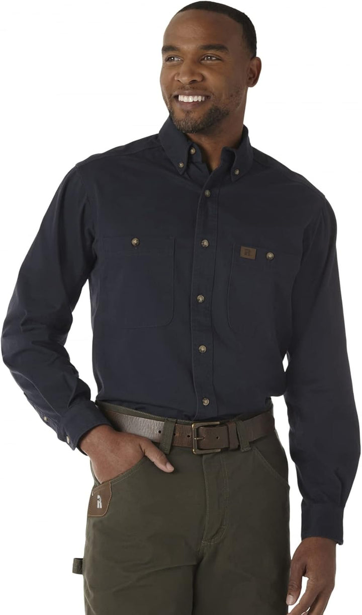 Wrangler Herren Logger Twill Langarm-Workshirt Logger Twill Langarm-Workshirt XL Lang Navy, XL Lang