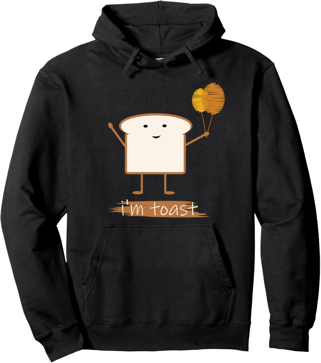 Ein Toast Weissbrot Cartoon Erwachsene Kinder Teenager Grafik Pullover Hoodie