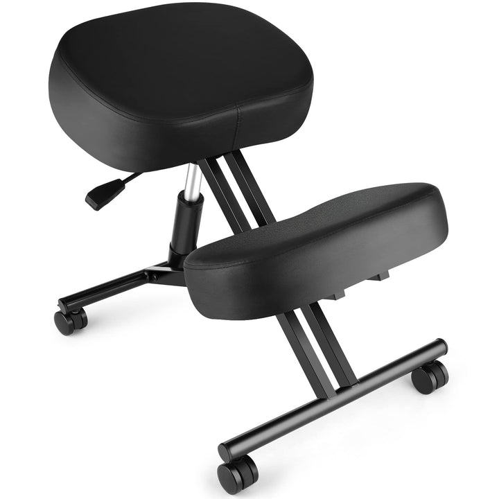 Himimi Kniehocker Ergonomisch, höhenverstellbarer Kniestuhl mit dicken Schaumstoffkissen für Heim un