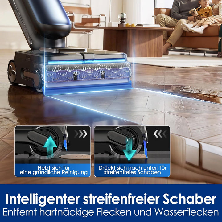 Tineco Floor One Station S9 Artist Nass- & Trockensauger, Auto Wasserbefüllung, 5 L Wassertank, Stre
