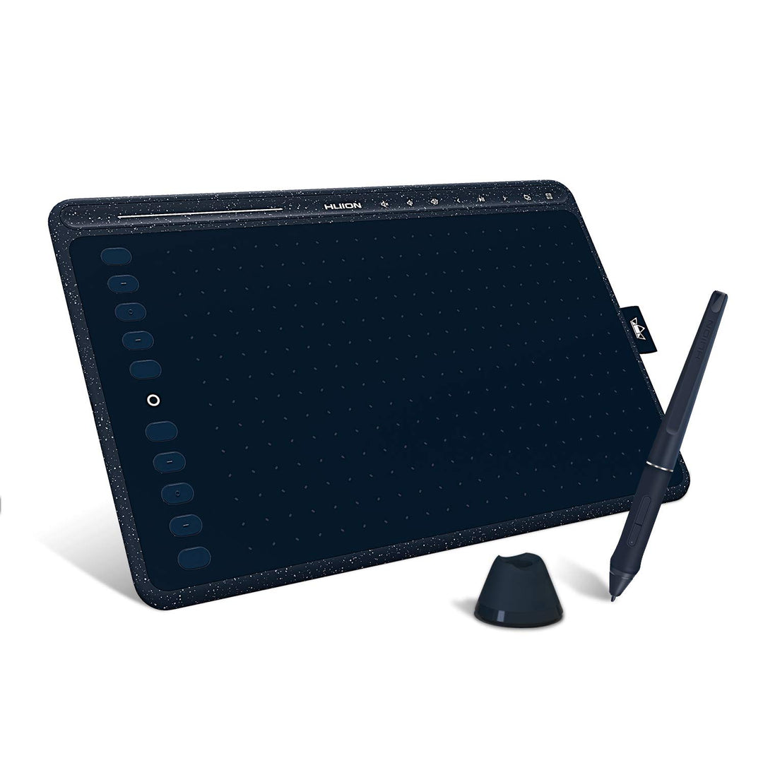 2020 HUION HS611 Grafiktablett Android unterstützt Stift Tablet Neigefunktion, Batteriefreier Stylus