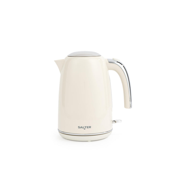 Salter Retro Cream 1,7L Wasserkocher - 2.2 Kw Kannen-Wasserkocher, 360° Sockel, Abnehmbarer Kalkfilt