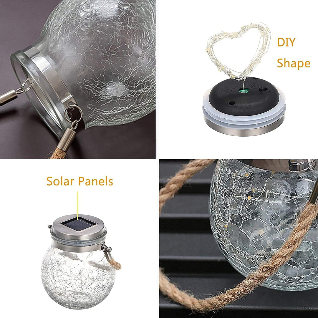 Solarlaterne für Aussen Hängend, ZVO 30 LED Solarlampen für Aussen Garten, Solarleuchten Outdoor Was