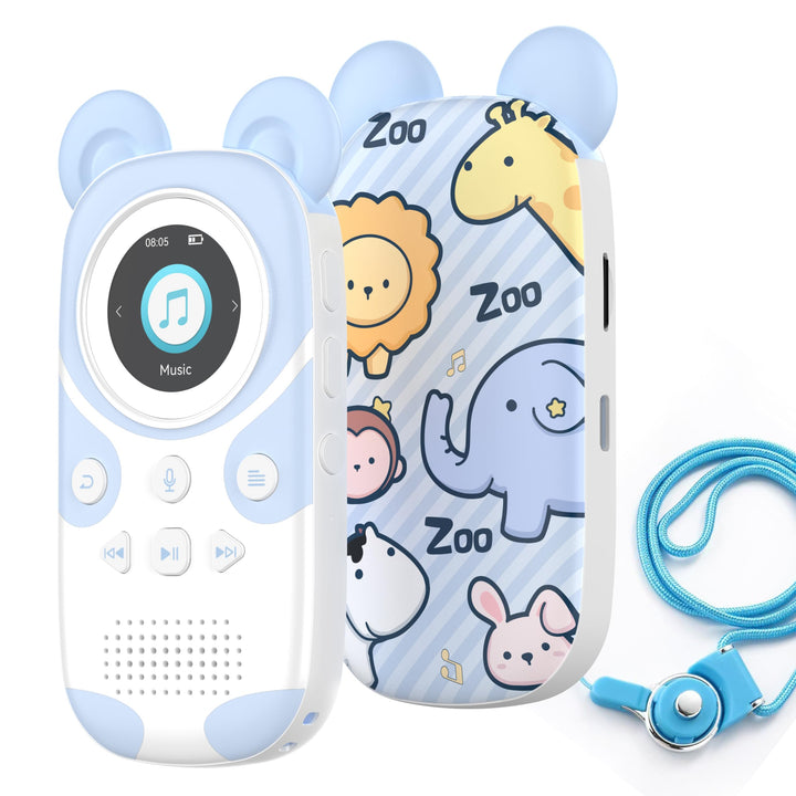 PINHUI Kinder MP3 Player Bluetooth 5.3 mit 32GB, musikplayer für Kinder,Lautsprecher, Aufhängeschnur