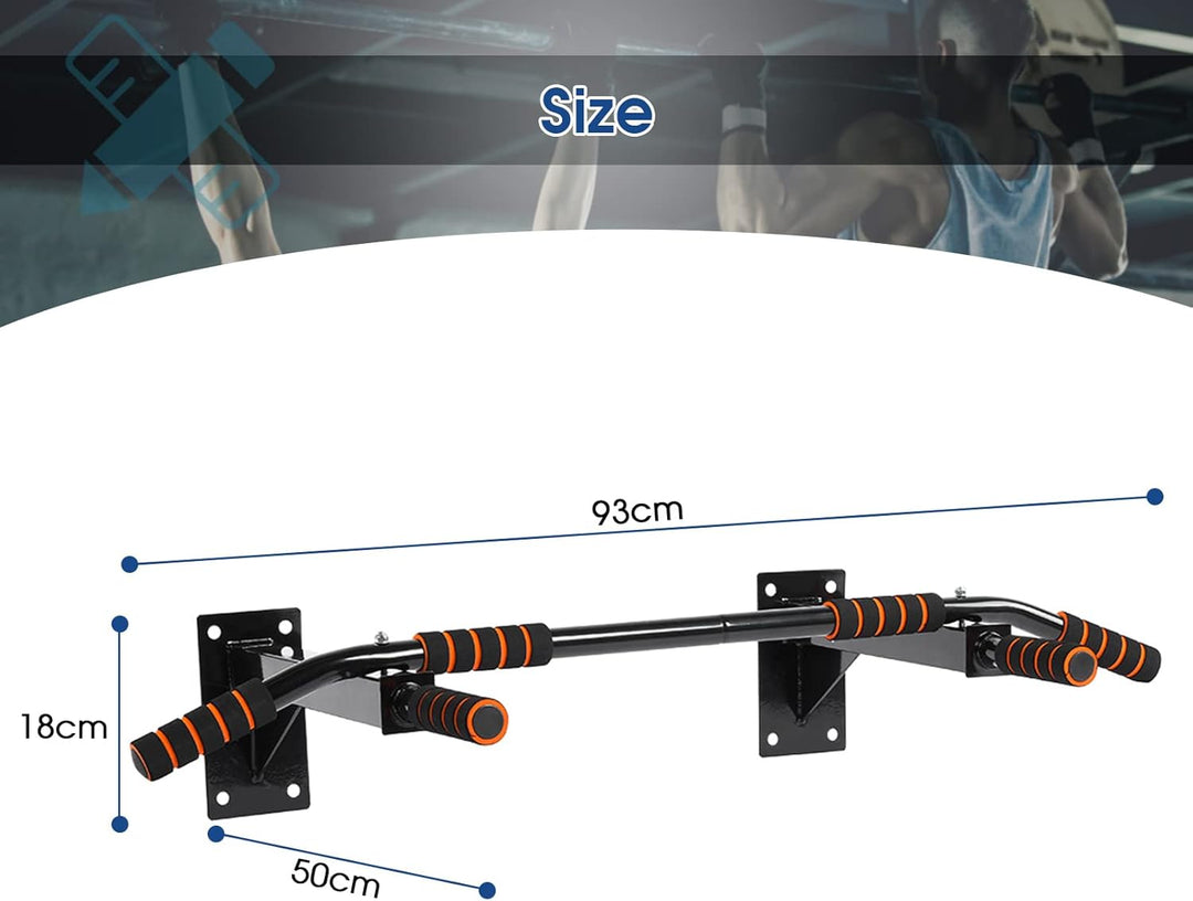 Wand montierte Klimmzugstange,Profi Klimmzugstange zur Wandmontage Reckstange Pull up bar- Klimmzugs