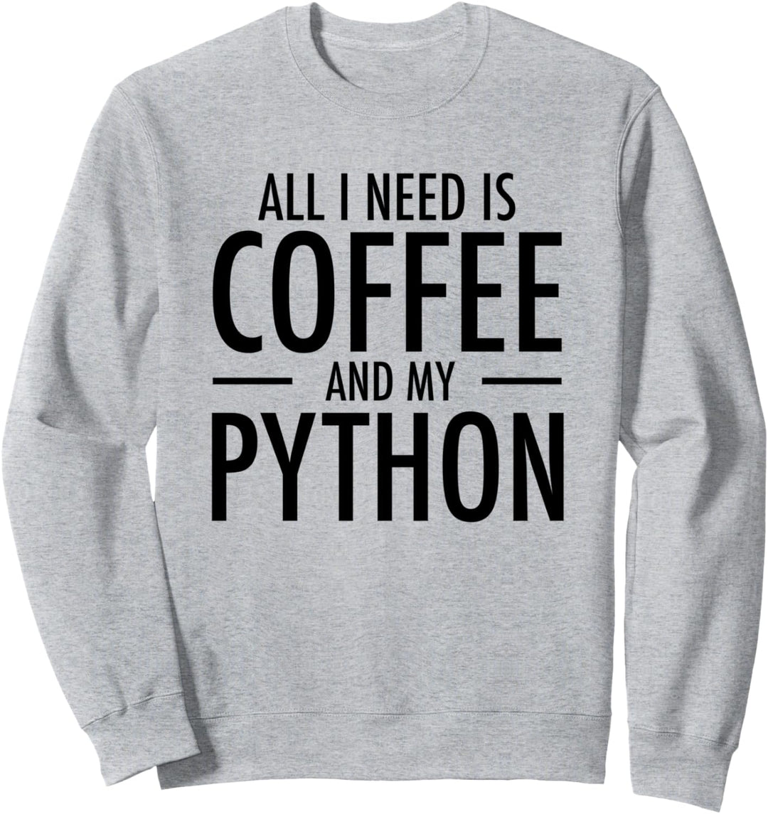 Coffee and Pythons Cute Reptile Gifts for Snake Lovers Sweatshirt