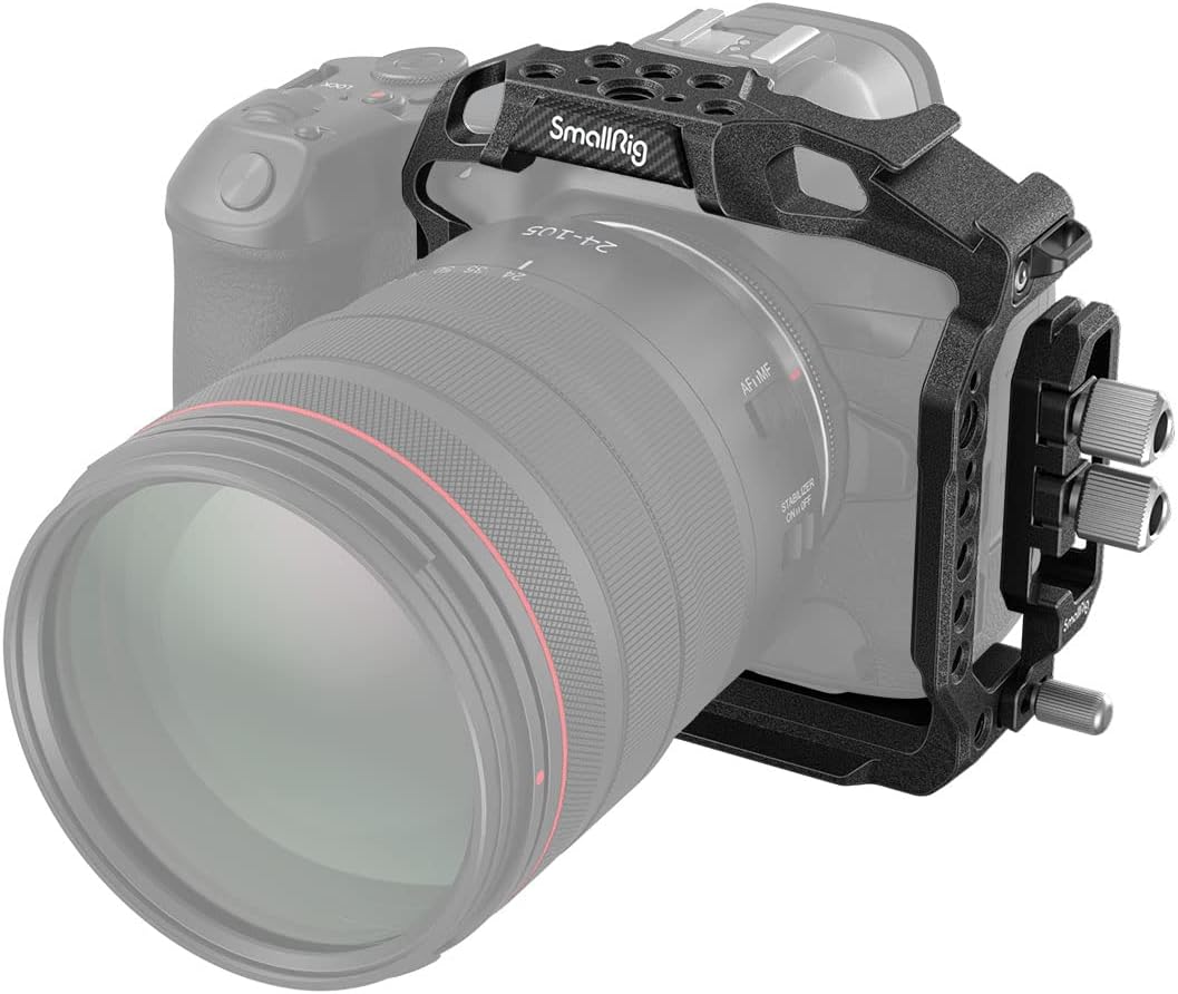 SMALLRIG Camera Cage R5 & R5 C & R6 Halbkäfig, Kamerakäfig mit Kabelklemme für Canon R5 & R5 C & R6-