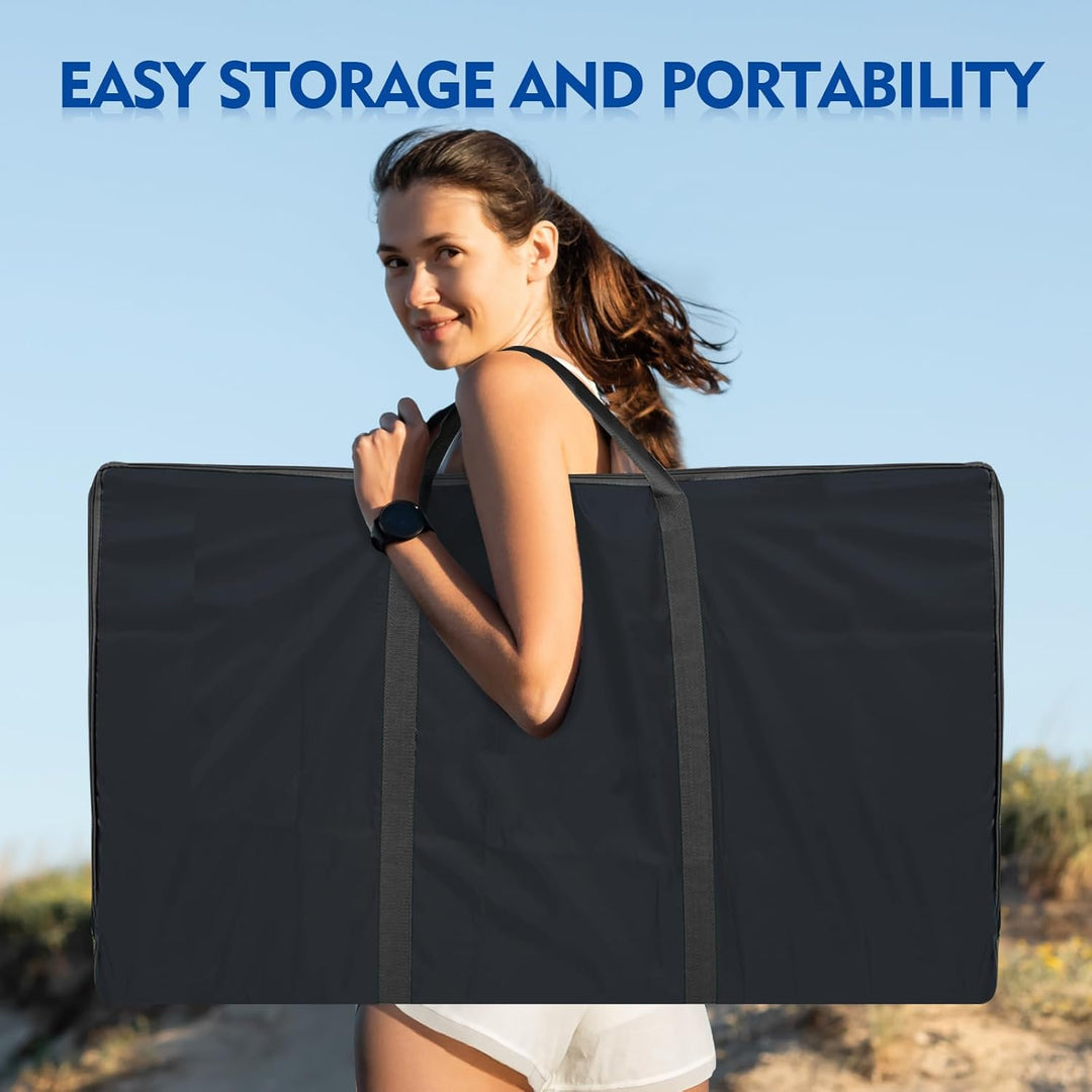 Cornhole Verordnung Grösse 91x60cm Massivholz Sackloch Spiel Set mit 2 Corn Hole Boards, 8 Sitzsack,