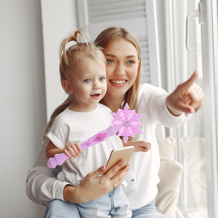 Toddmomy 2 Stück Schneeflocken Zauberstab Leuchtende Märchenstangen Für Mädchen Kostümzubehör Und Ge