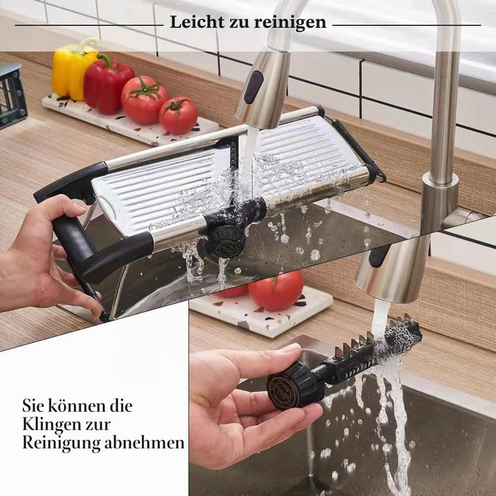 Mandolinenschneider, Gemüsehobel für Küche, Mandoline, Kartoffelhobel, Gemüseschneider, verstellbare