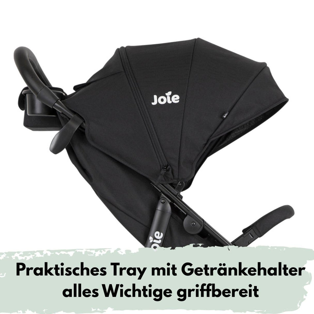Joie Litetrax Buggy Set mit Thermo-Fusssack | Komfortabler Sportwagen für Stadt & Gelände, Flex-Fede