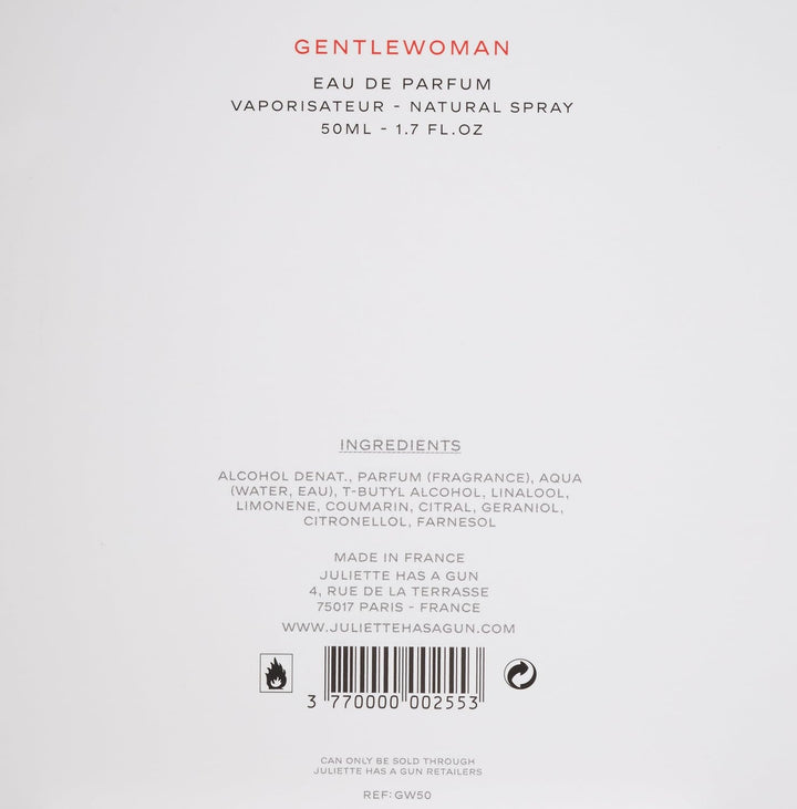 Juliette has a gun Gentlewoman femme/women, Eau de Parfum Spray 1 x 50 ml, 1 x 50 ml