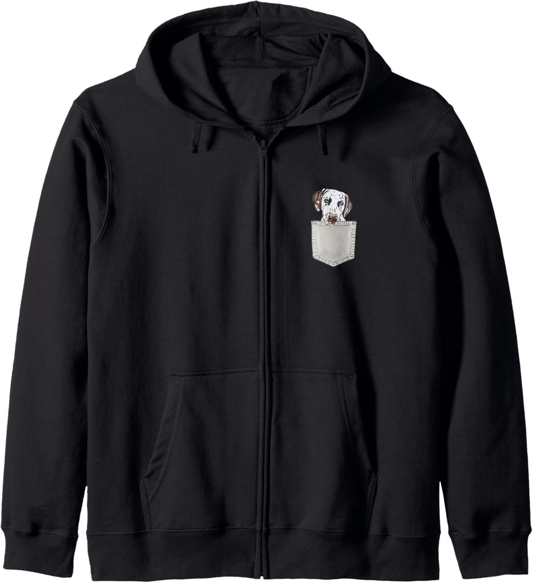 DALMATINER Hund in Brusttasche Dog In A Pocket Geschenk Kapuzenjacke