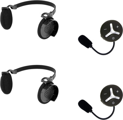 @tec BuddyChat Duo - Preisvorteil-Set mit 2X Bluetooth Module und 2X Flexibler Nackenbügel-Halterung