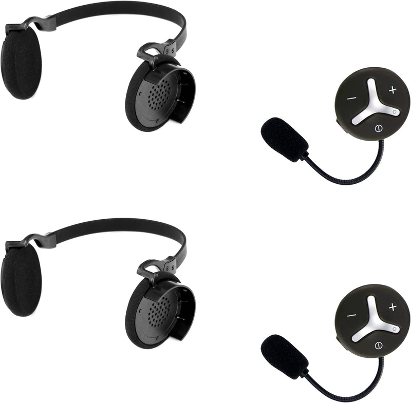 @tec BuddyChat Duo - Preisvorteil-Set mit 2X Bluetooth Module und 2X Flexibler Nackenbügel-Halterung
