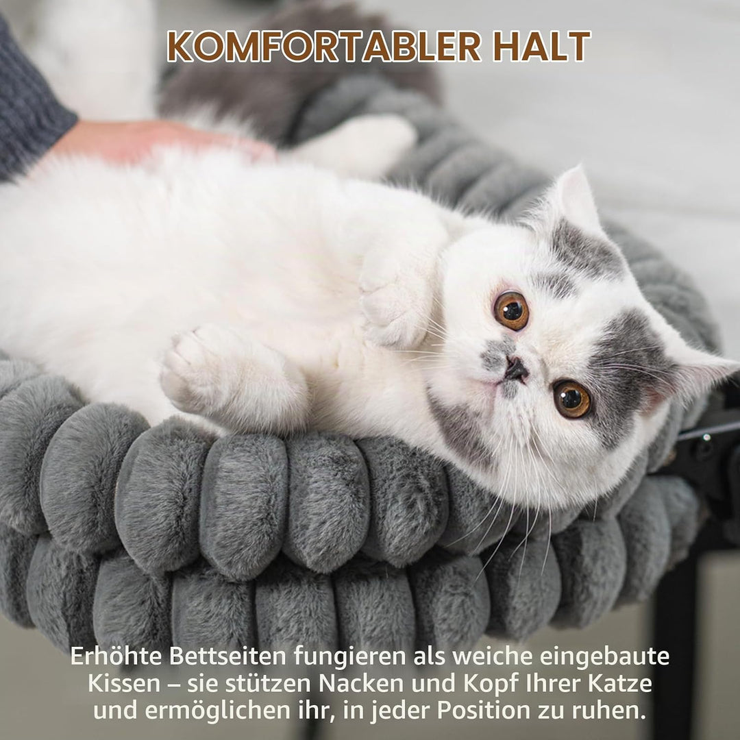 Cheerpals Katzenliege Schreibtisch &amp; Tisch – Platzsparend Klappbar (Nach Unten) Katzenhängematte mit