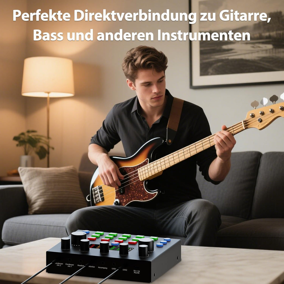 Podcast Mikrofon Bündeln – komplettes Aufnahmestudio mit Mikrofon, Stimmenverzerrer und Podcasting A